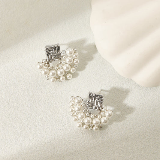Dubbles Pearls Stud Earrings