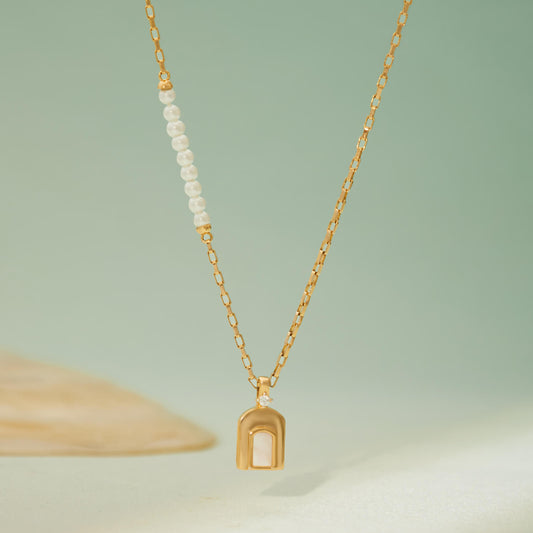 South France Arch Pendant Necklace