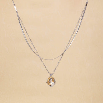 South France Shine Pearl Double Necklace