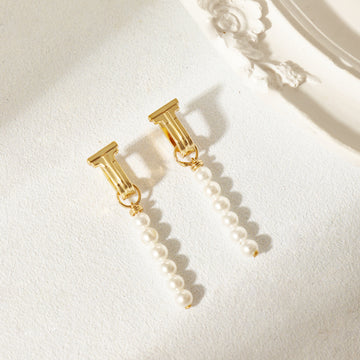 Crafted Pearls Drop Earrings