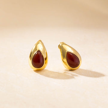 Teardrop Stud Earrings