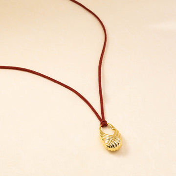 Swan Feather Leather Rope Pendant Necklace